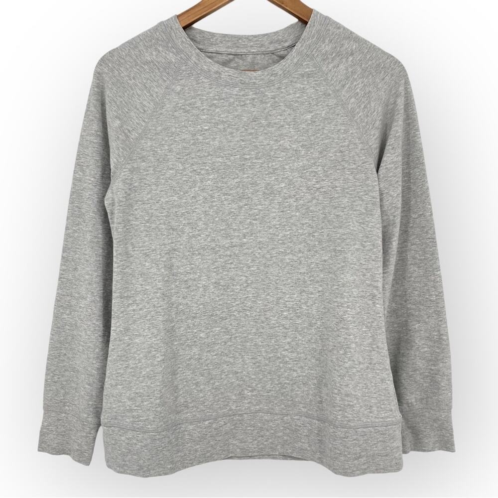 NEW DENIM & CO Essentials Perfect Jersey Round Neck Top XXS Light Grey A392186